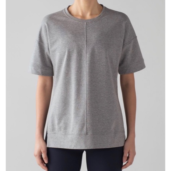 lululemon athletica Tops - lululemon athletica Gray Short Sleeve Tee